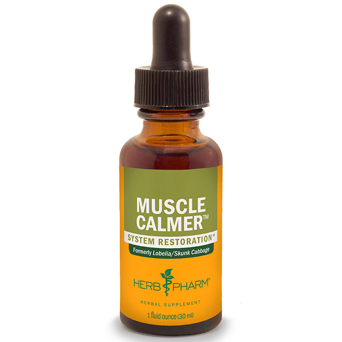 Muscle Calmer, Formerly Lobelia/Skunk Cabbage, 1 oz, Herb Pharm