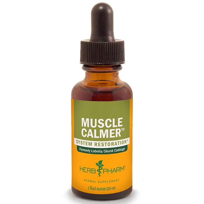 Muscle Calmer, Formerly Lobelia/Skunk Cabbage, 1 oz, Herb Pharm