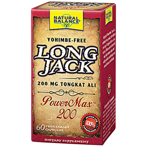 Long Jack Power Max 200, 60 Vegetarian Capsules, Natural Balance