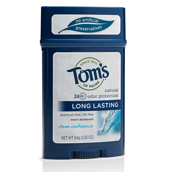 Tom's of Maine Long Lasting Men's Deodorant, Clean Confidence, 2.25 oz, Tom's of Maine