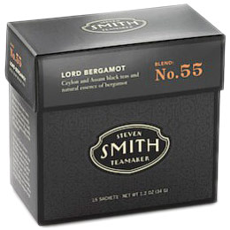 Lord Bergamot Full Leaf Black Tea, Blend No. 55, 15 Tea Bags, Steven Smith Teamaker