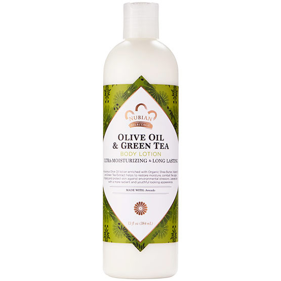 Olive Oil & Green Tea Body Lotion, 13 oz, Nubian Heritage