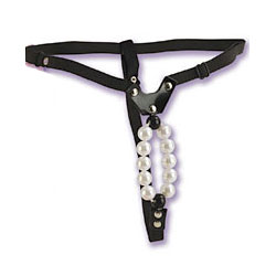 Lovers Thong with Pleasure Pearls, California Exotic Novelties