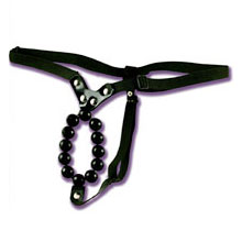 Lovers Thong with Stroker Beads, California Exotic Novelties