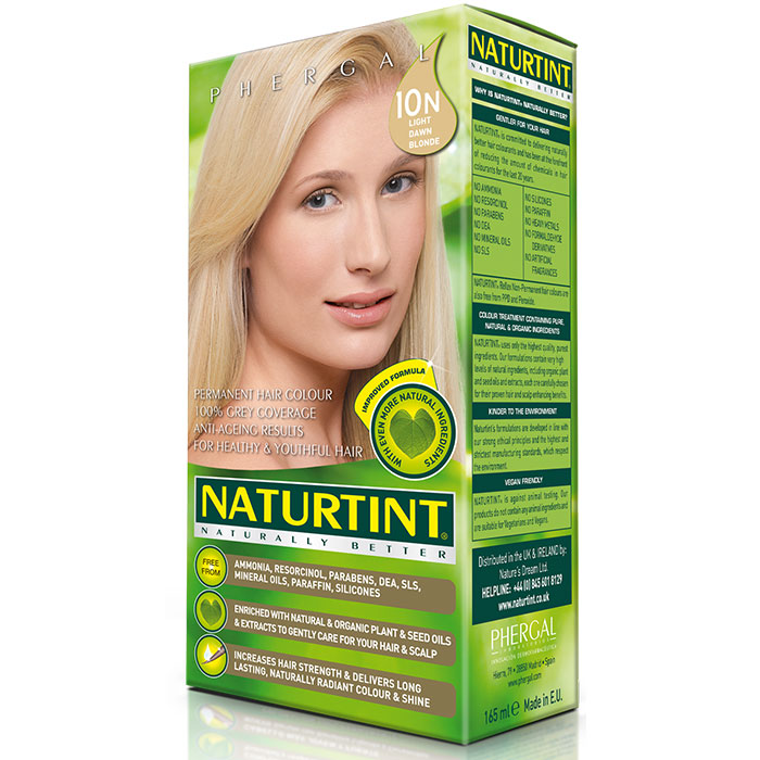 Permanent Hair Color, Light Dawn Blonde (10N), 5.28 oz, Naturtint
