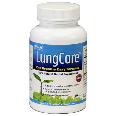 Canfo Natural Products LungCare, Breathe Easy Formula, 30 Tablets, Canfo Natural Products