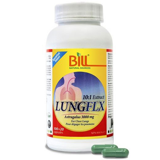 LungFLX, For Clear Lungs, 120 Vegetarian Capsules, Bill Natural Sources