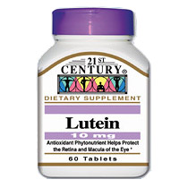 Lutein 10 mg 60 Tablets, 21st Century Health Care
