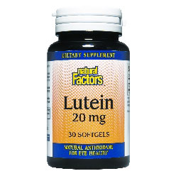 Lutein 20 mg, 120 Softgels, Natural Factors