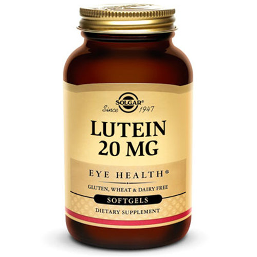 Lutein 20 mg, 60 Softgels, Solgar