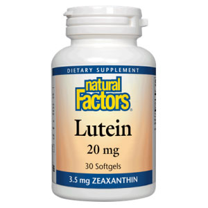 Lutein 20mg 30 Softgels, Natural Factors