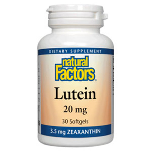 Lutein 20mg 60 Softgels, Natural Factors