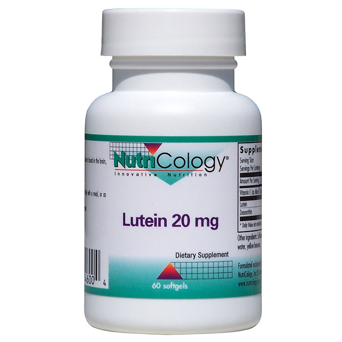 Lutein 20mg 60 softgels from NutriCology