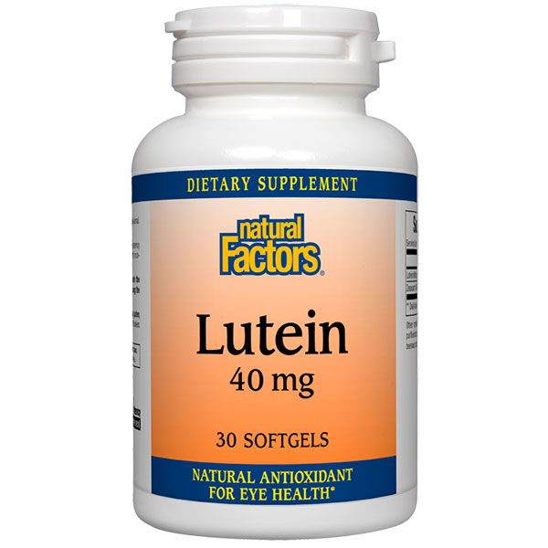 Lutein 40 mg, 30 Softgels, Natural Factors