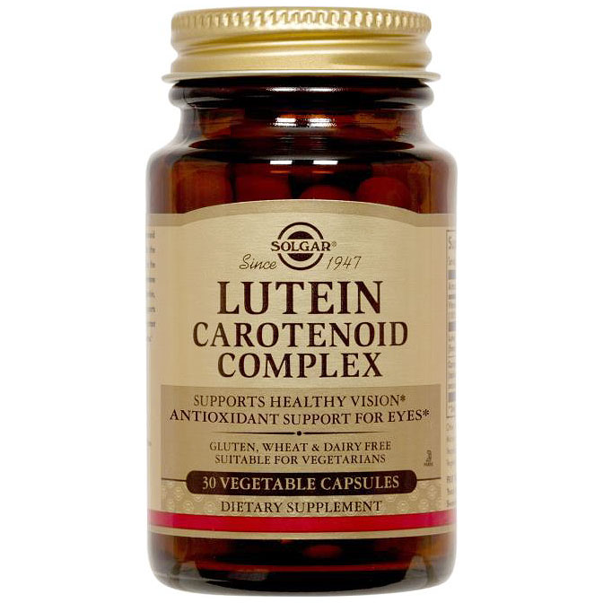 Lutein Carotenoid Complex, 30 Vegetable Capsules, Solgar