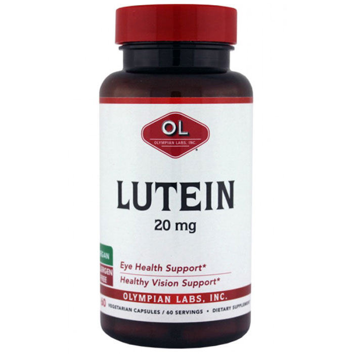 Lutein 20 mg, 60 Capsules, Olympian Labs