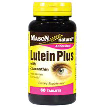 Lutein Plus with Zeaxanthin, 60 Tablets, Mason Natural