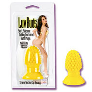 LuvBuds Butt Plug - Yellow, California Exotic Novelties