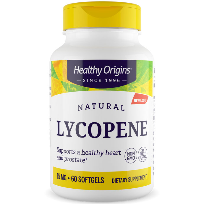 Lyc-O-Mato, Natural Tomato Lycopene, 15 mg, 60 SoftGels, Healthy Origins