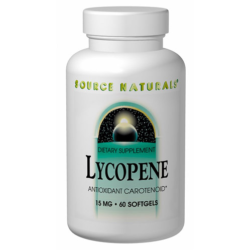 Lycopene (Tomato Extract) 15mg 30 softgels from Source Naturals