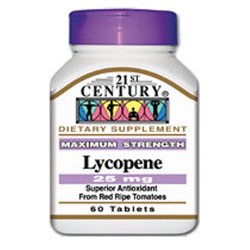 Lycopene 25 mg 60 Tablets, 21st Century Health Care