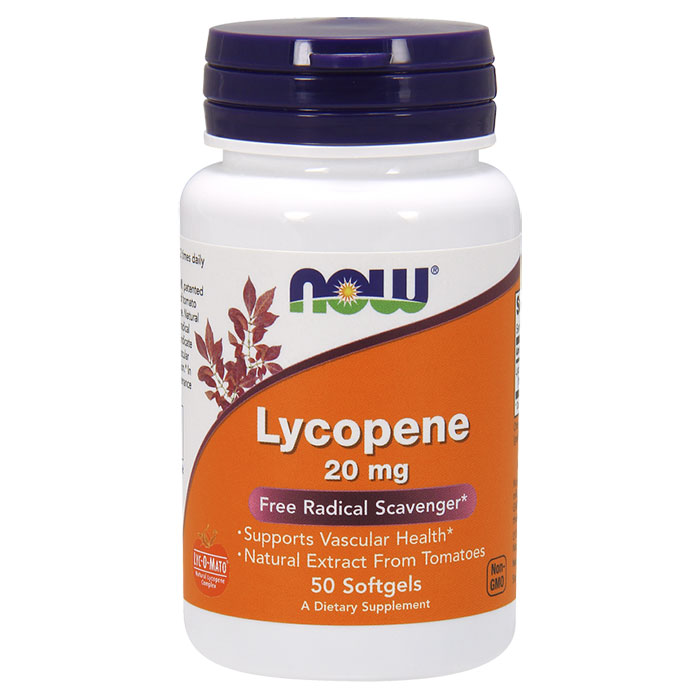 Lycopene 20 mg, 50 Softgels, NOW Foods