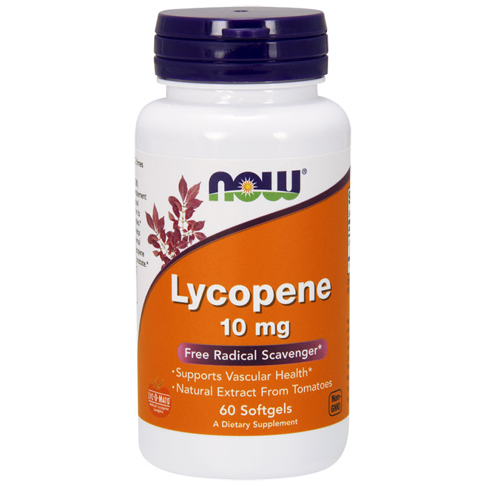 Lycopene Tomato Extract 10 mg 60 Softgels, NOW Foods