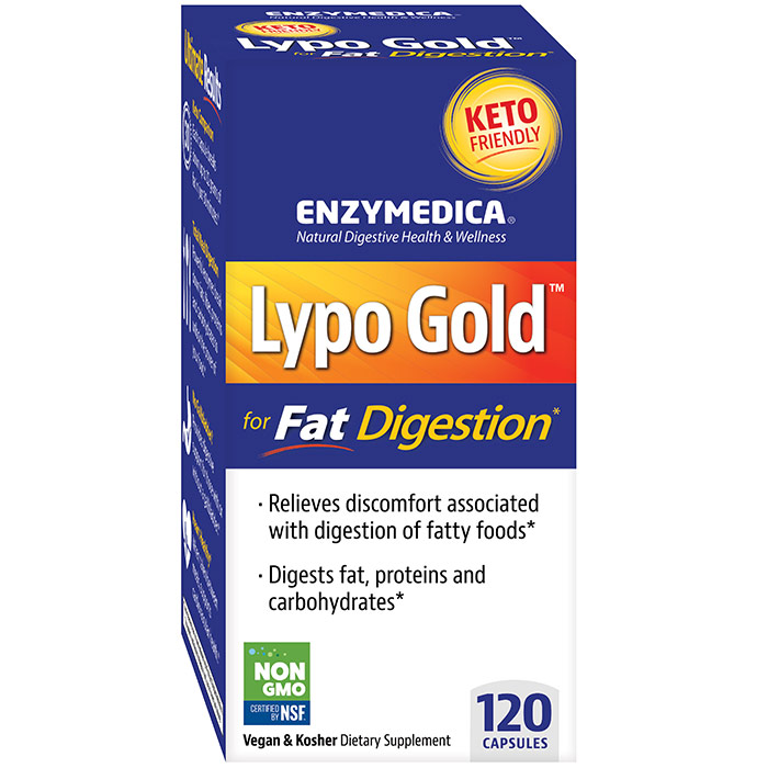 Lypo Gold, Value Size, 120 Capsules, Enzymedica