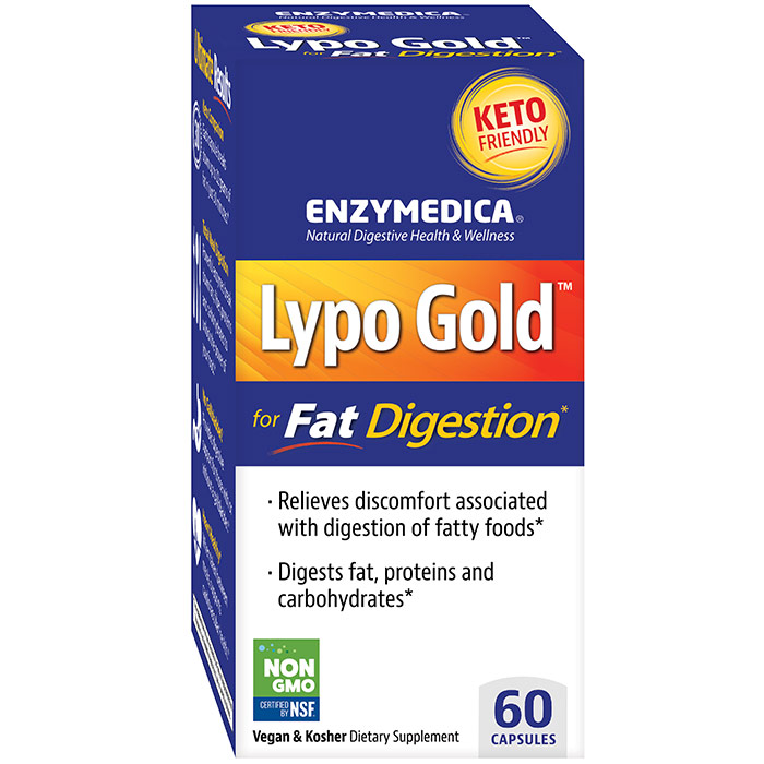 Lypo Gold, for Fat Digestion, 60 Capsules, Enzymedica