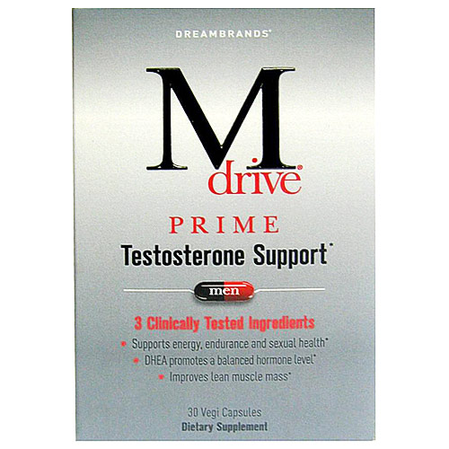 M Drive Prime for Men, Testosterone Support, 30 Vegi Capsules, Dreambrands