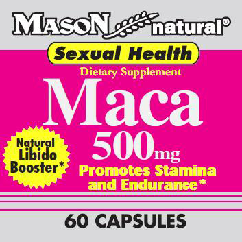 Maca 500 mg, 60 Capsules, Mason Natural