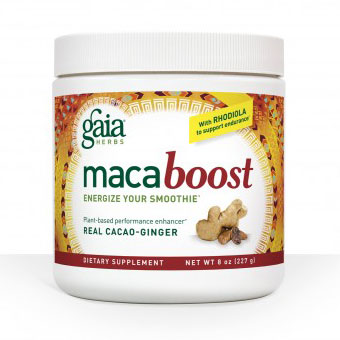 Maca Boost Powder, Cacao Ginger, With Rhodiola, 8 oz, Gaia Herbs