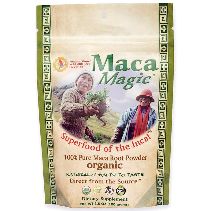Organic Raw Maca Root Powder, 3.5 oz, Maca Magic