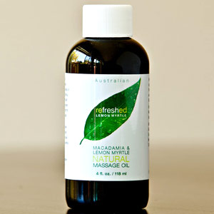 Tea Tree Therapy Macadamia & Lemon Myrtle Natural Massage Oil, 4 oz, Tea Tree Therapy