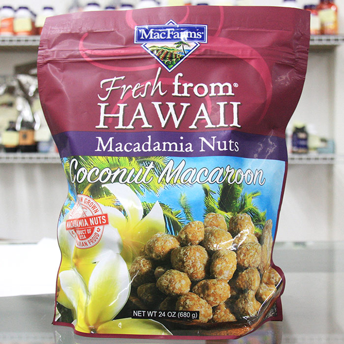 MacFarms Fresh from Hawaii Macadamia Nuts, Coconut Macaroon, 24 oz (680 g)