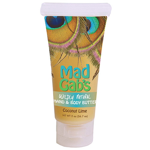 Mad Gab's Mad Gab's Wildly Natural Hand & Body Butter, Coconut Lime (Peacock), 2.2 oz
