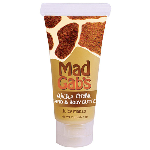 Mad Gab's Mad Gab's Wildly Natural Hand & Body Butter, Juicy Mango (Giraffe), 2.2 oz
