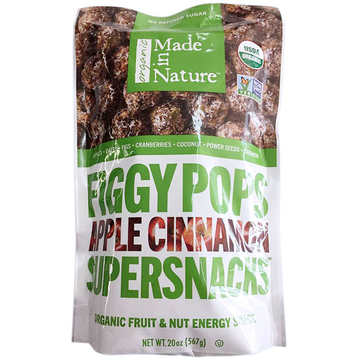 Made In Nature Organic Figgy Pops Apple Cinnamon Super Snacks, 20 oz (567 g)