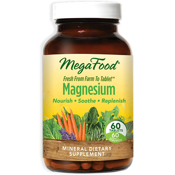 MegaFood DailyFoods Magnesium, Whole Food, 60 Tablets, MegaFood