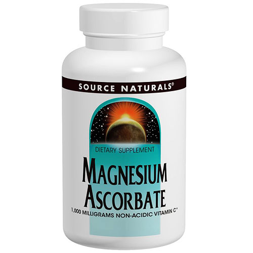 Magnesium Ascorbate 1000 mg, 60 Tablets, Source Naturals