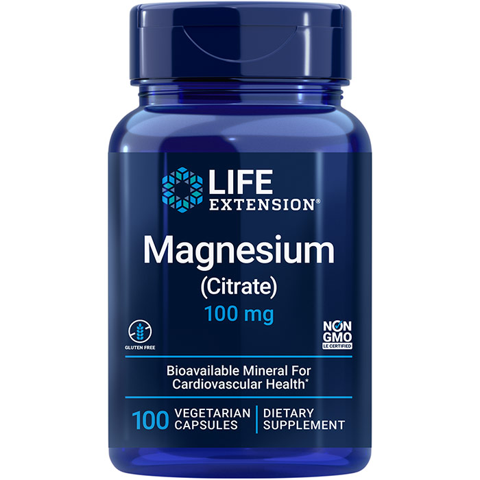 Magnesium Citrate 160 mg, 100 Vegetarian Capsules, Life Extension