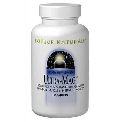 Ultra Mag Hi Efficiency Magnesium 200mg 240 tabs from Source Naturals
