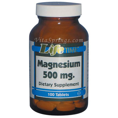 Magnesium from Aspartate Oxide, 500 mg, 100 Tablets, LifeTime