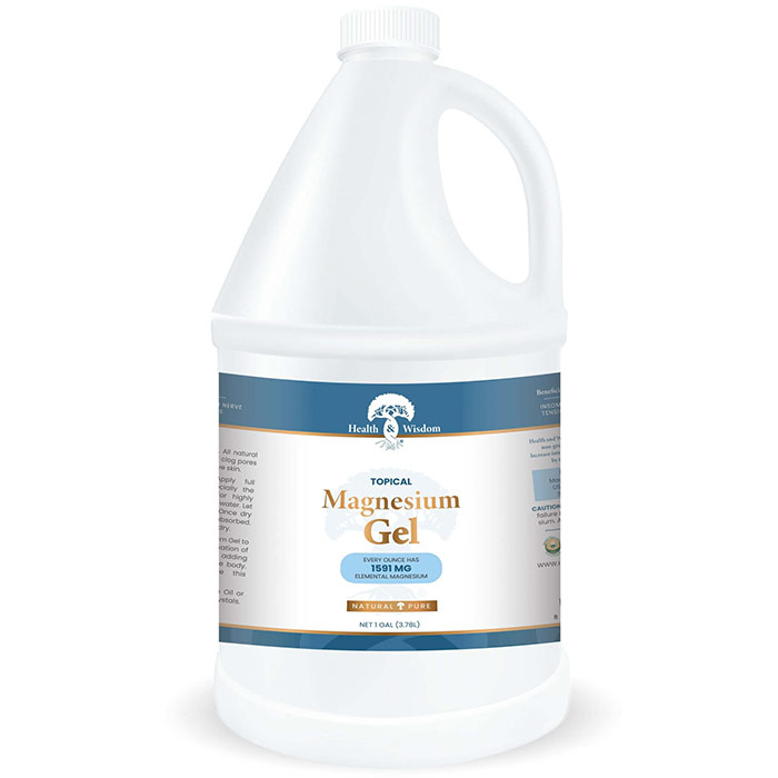 Magnesium Gel with Seaweed Extract, 1 Gallon, Health and Wisdom Inc.