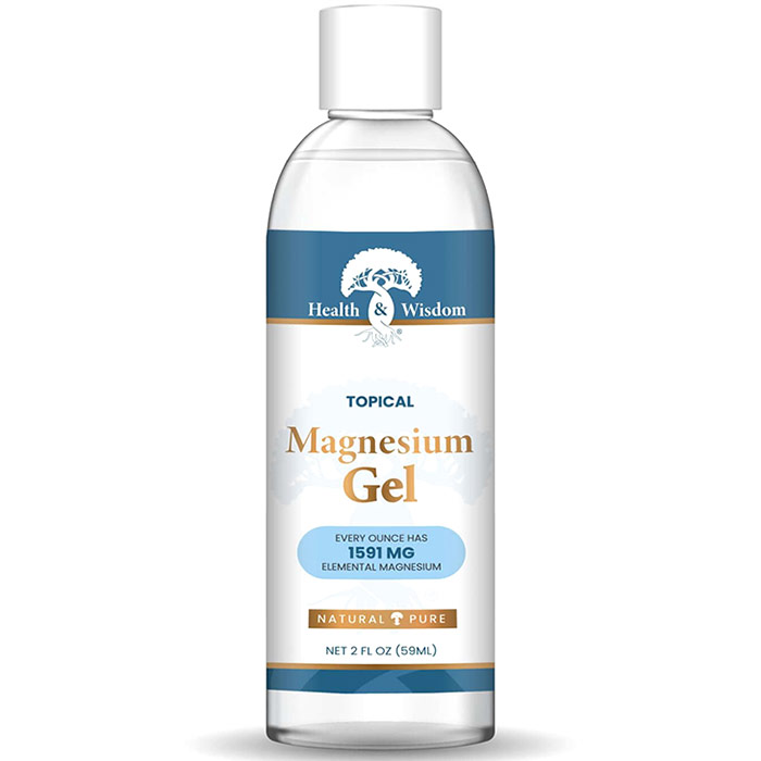 Magnesium Gel with Seaweed Extract, 2 oz x 4 pc, Health and Wisdom Inc.