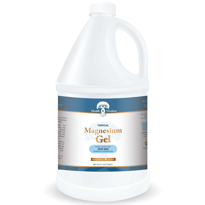 Magnesium Gel with Seaweed Extract, 64 oz, Health and Wisdom Inc.