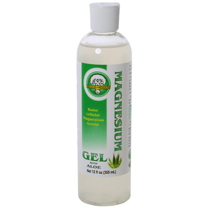 Magnesium Gel with Aloe Vera, Flip Top Cap, 12 oz, Health and Wisdom Inc.