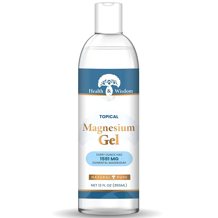 Magnesium Gel with Seaweed Extract, Flip Top Cap, 12 oz, Health and Wisdom Inc.