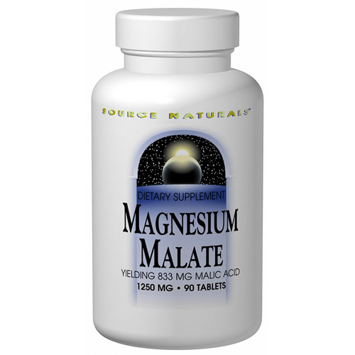 Magnesium Malate 1250mg 90 tabs from Source Naturals