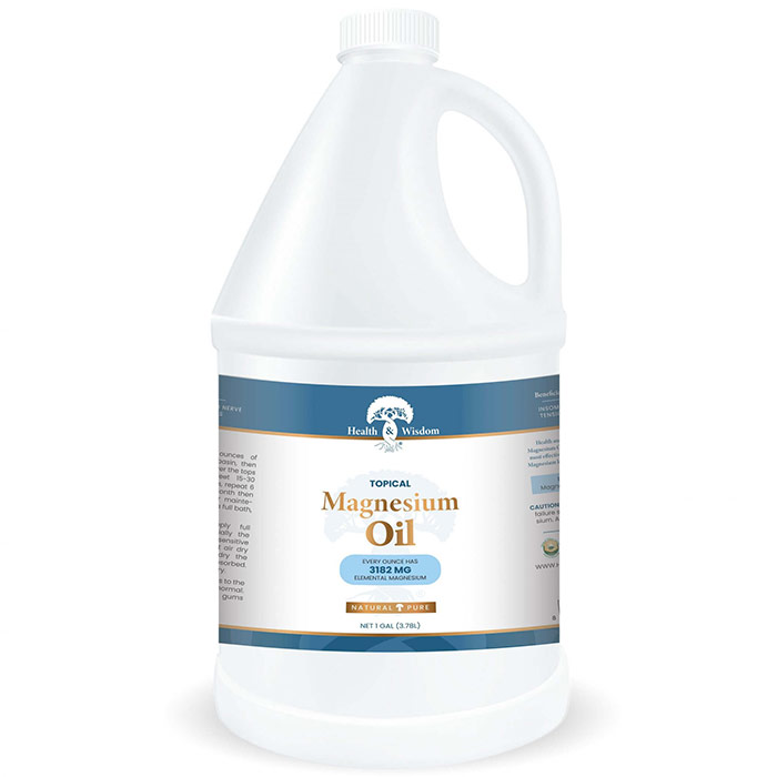 Magnesium Oil, 1 Gallon, Health and Wisdom Inc.